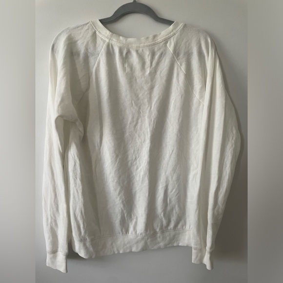 Victoria Secret Angel White Cotton Sweatshirt - Picture 4 of 4